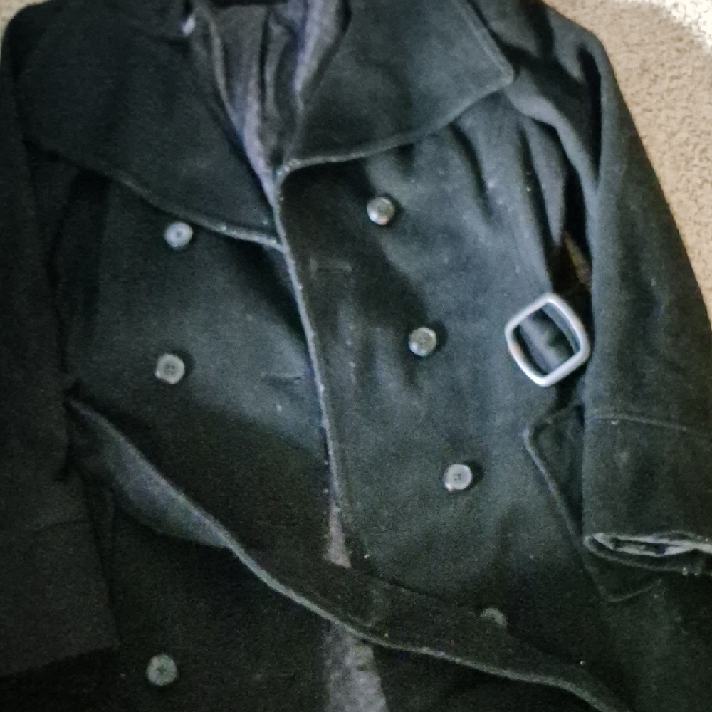 Anne Klein Women's Black Pea Coat - Picture 3 of 5